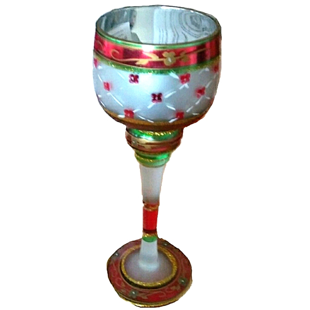 Christmas Goblet Candle Holder